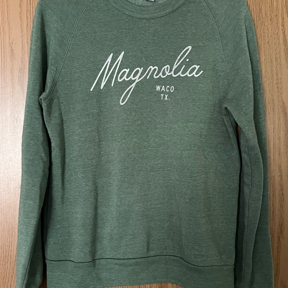 Sage Green Magnolia Crew Neck Sweatshirt